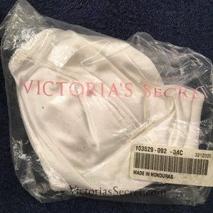 Victoria's Secret 34C Second Skin Satin Classic Full Coverage Bra - White
